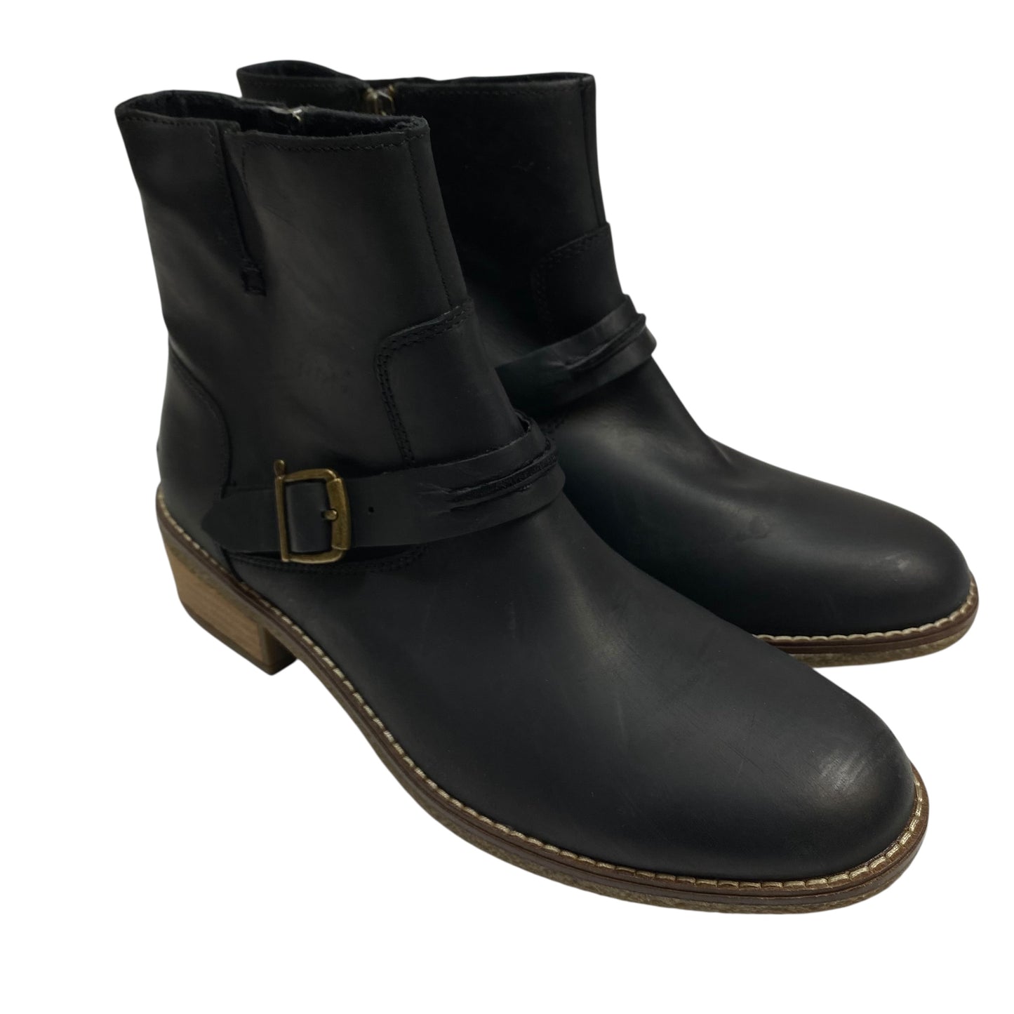 Boots Ankle Flats By Sperry In Black, Size:8