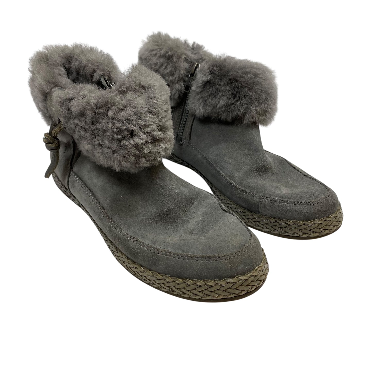 Boots Designer By Ugg In Grey, Size:8