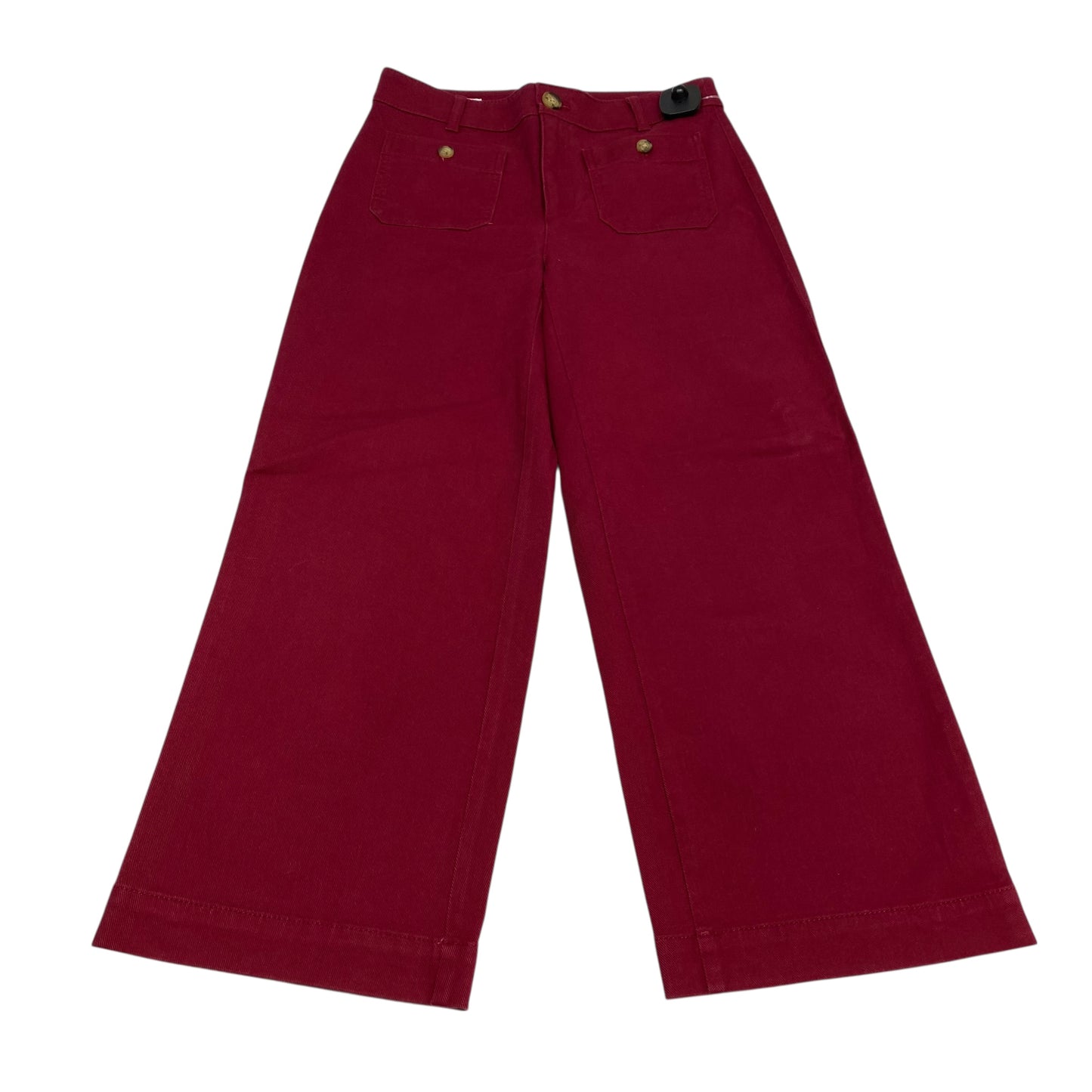 Pants Wide Leg By Loft In Red, Size:0P