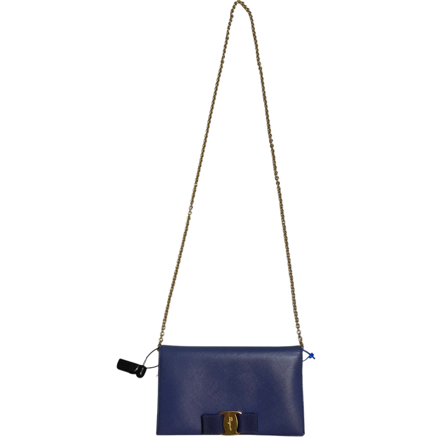 Crossbody Luxury Designer By Ferragamo In Blue, Size:Small