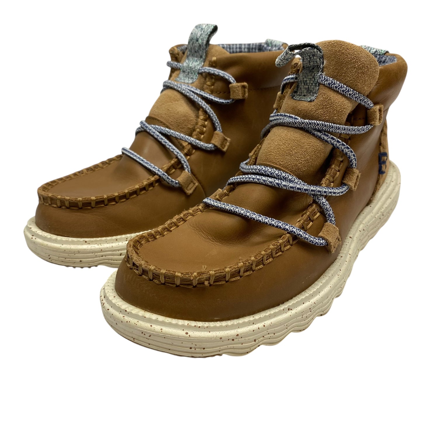 Boots Ankle Flats By Hey Dude In Brown, Size:6