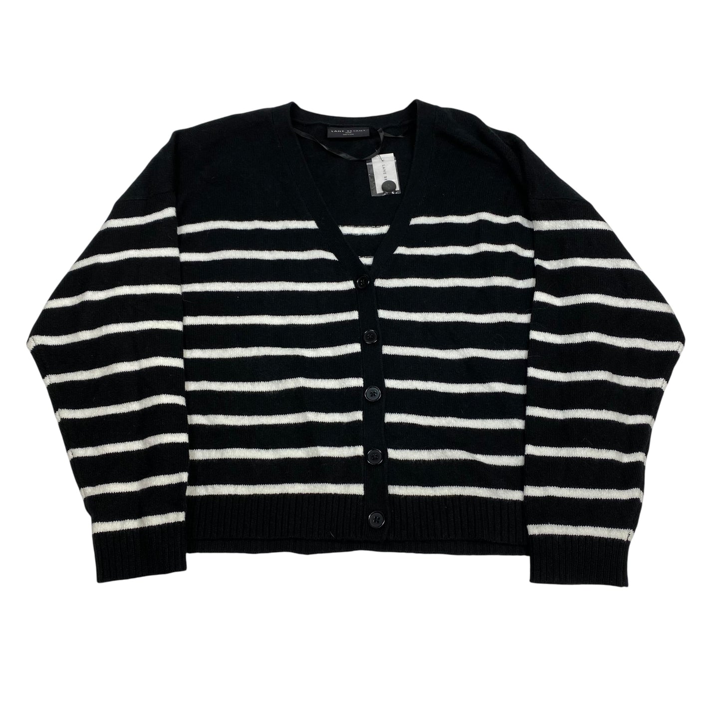 Sweater Cardigan By Lane Bryant In Black & White, Size:3X