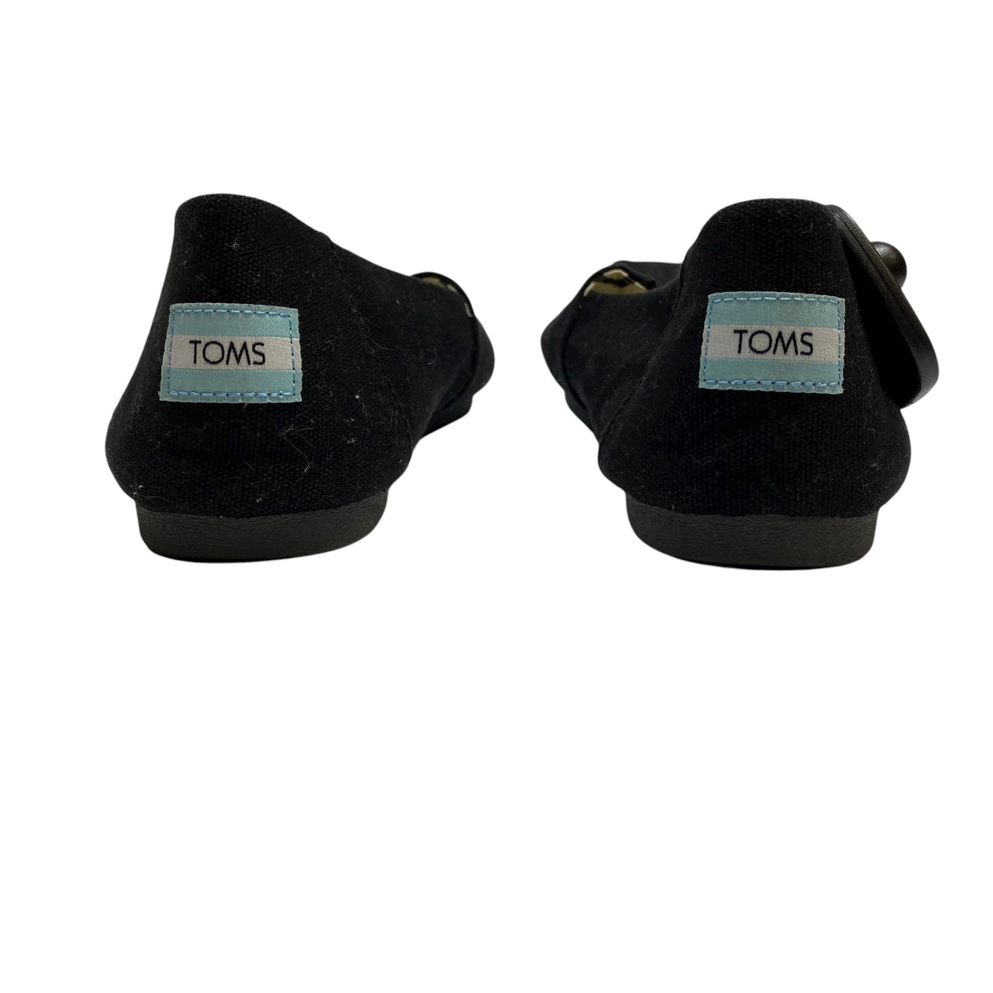 Shoes Flats By Toms In Black, Size:10