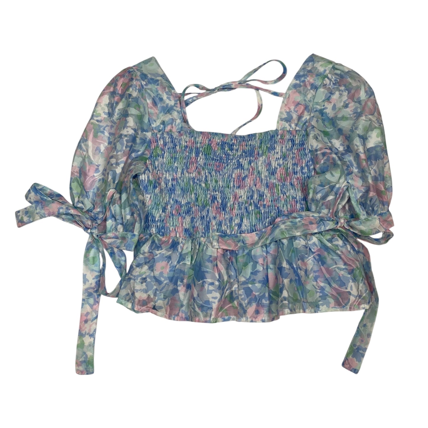 Blouse Ss By Lena In Blue, Size:S