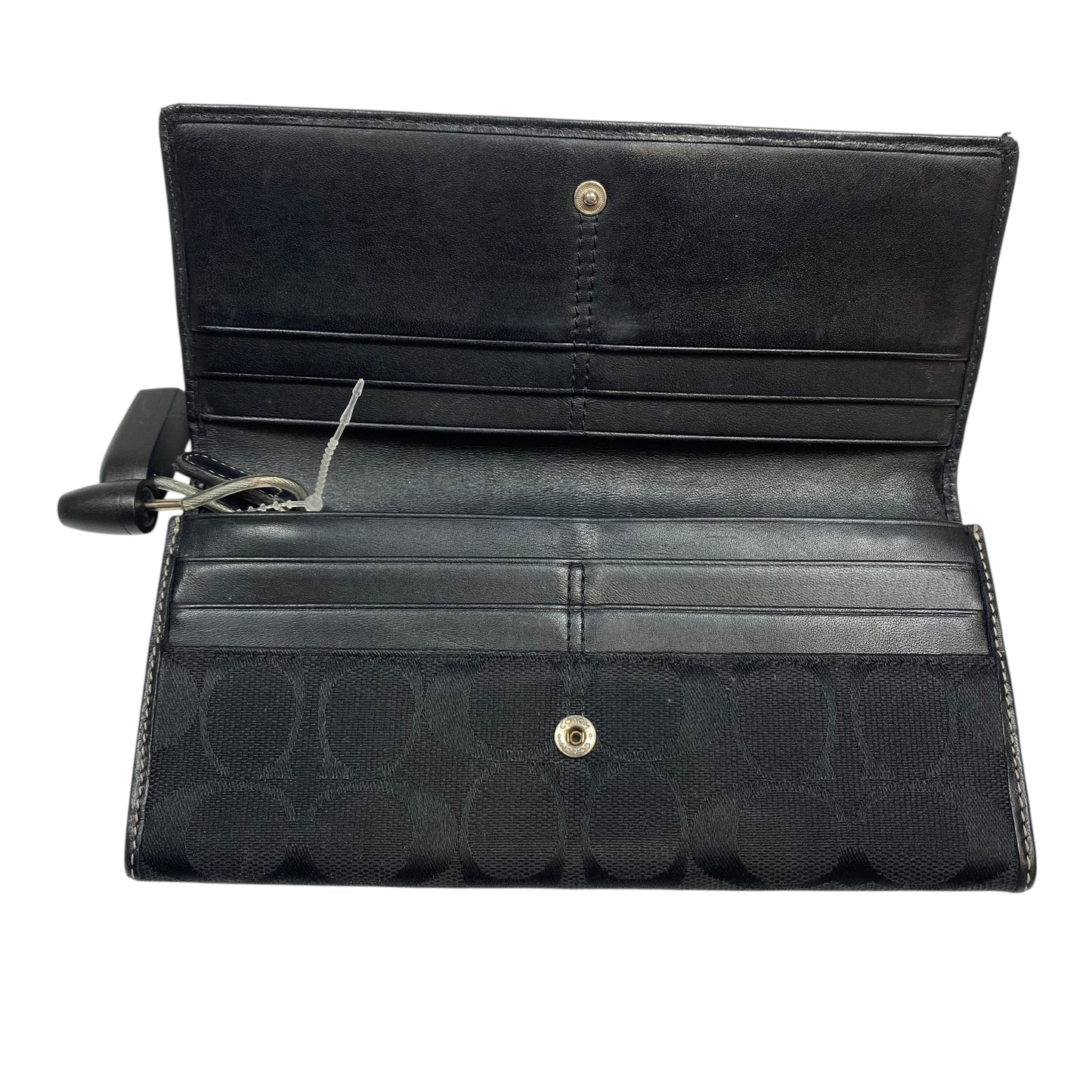 Wallet Designer By Coach In Black, Size:Medium