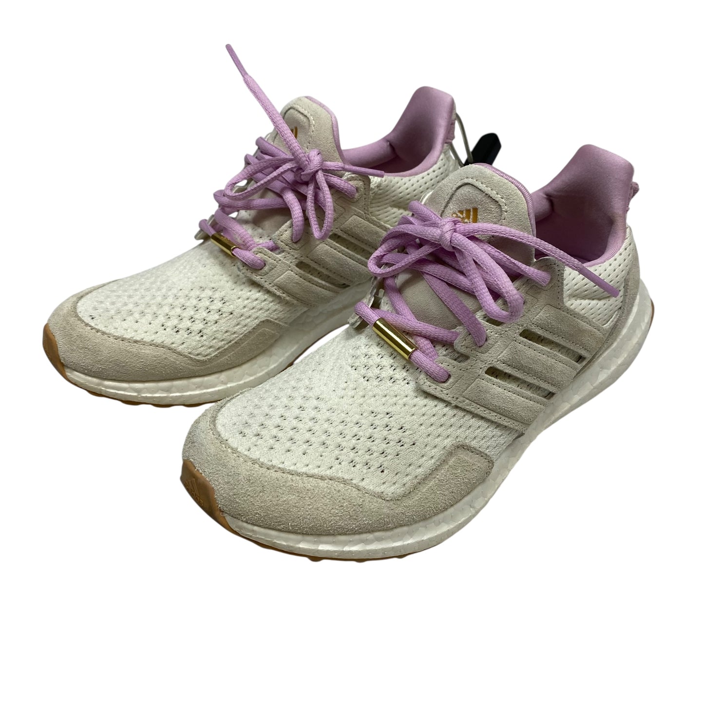 Shoes Athletic By Adidas In Cream & Purple, Size:7.5