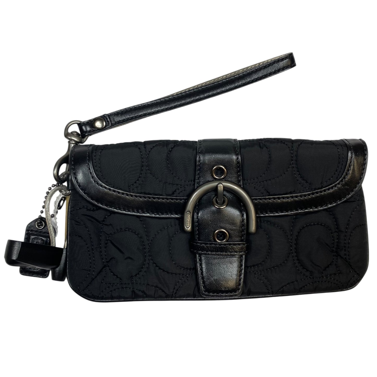 Wristlet Designer By Coach In Black, Size:Medium