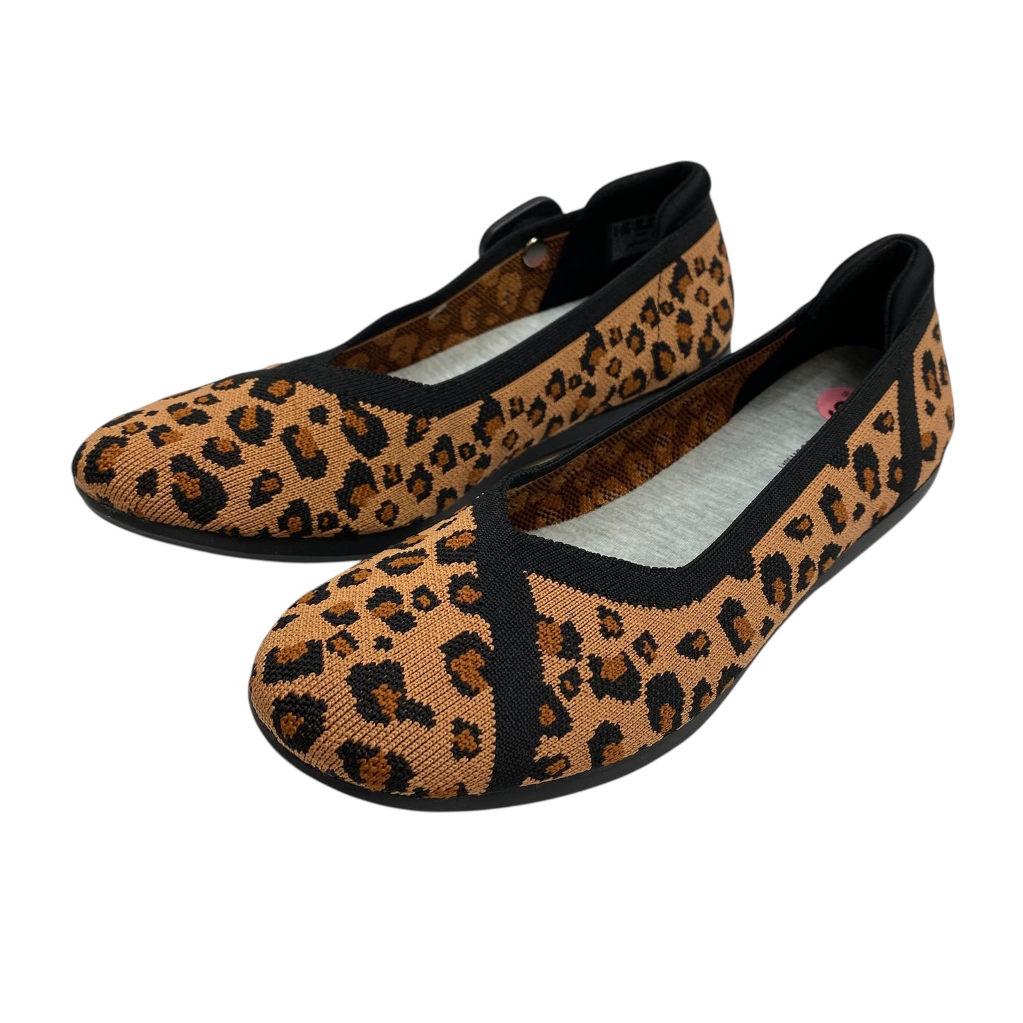 Shoes Flats By Clarks In Animal Print, Size:9