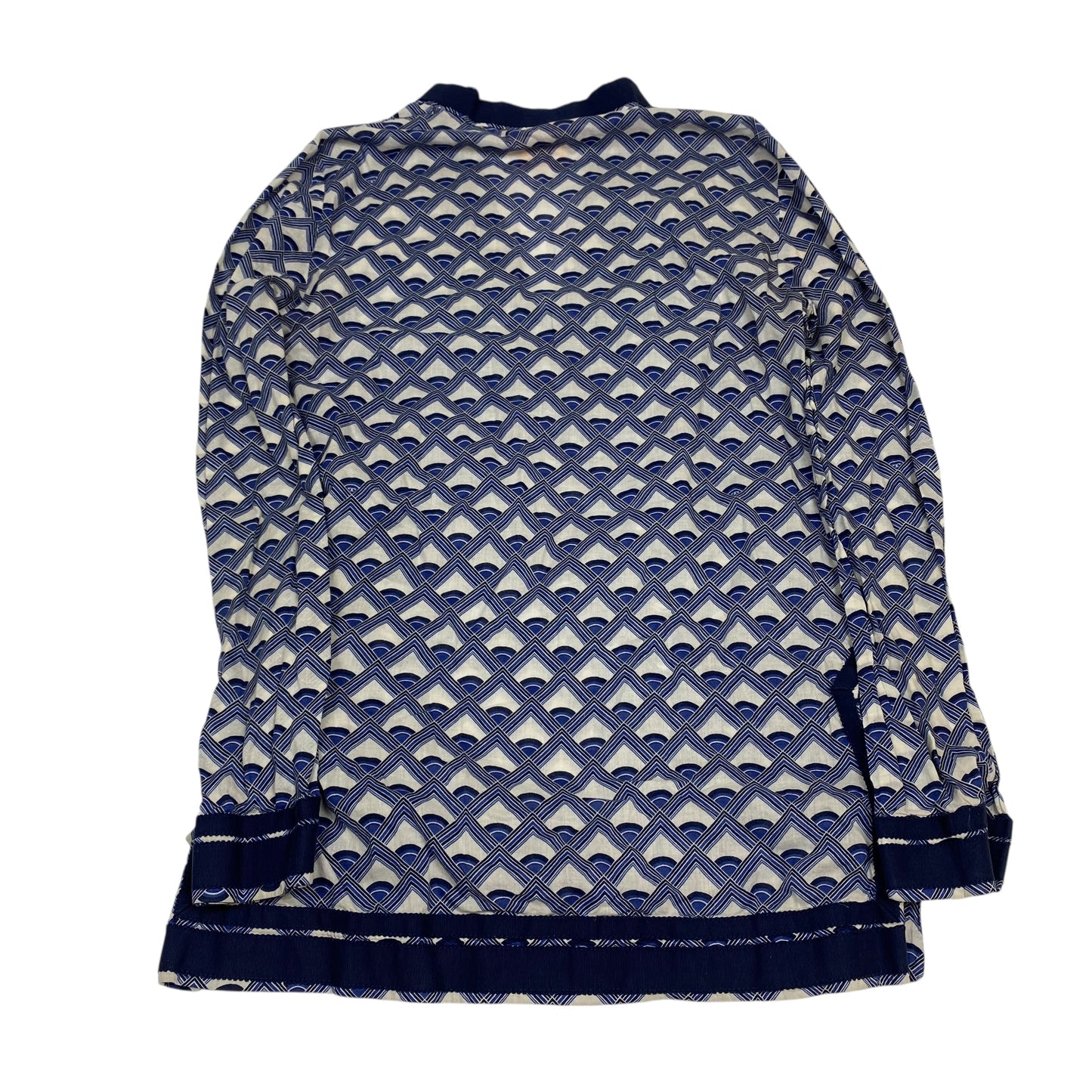 Top Ls Designer By Tory Burch In Blue & White, Size:Xs