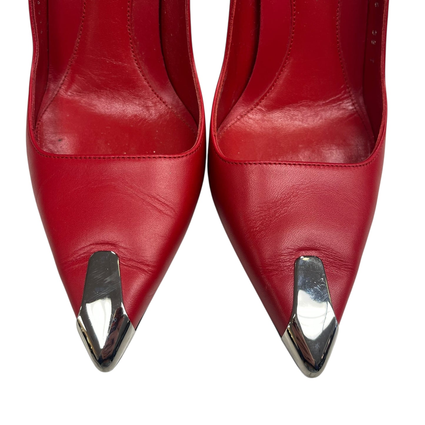 Shoes Luxury Designer By Alexander Mcqueen In Red, Size:9