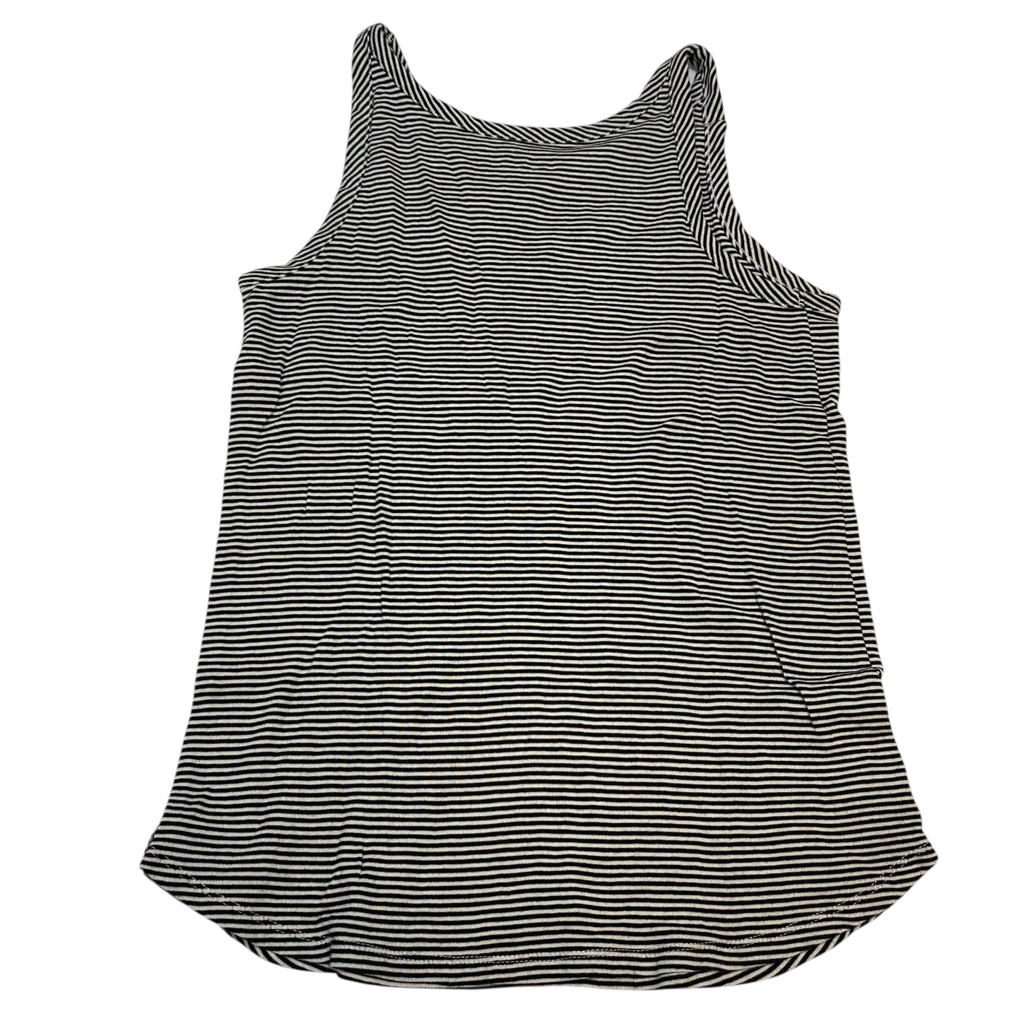 Top Sleeveless Basic By Loft In Black & White, Size:L