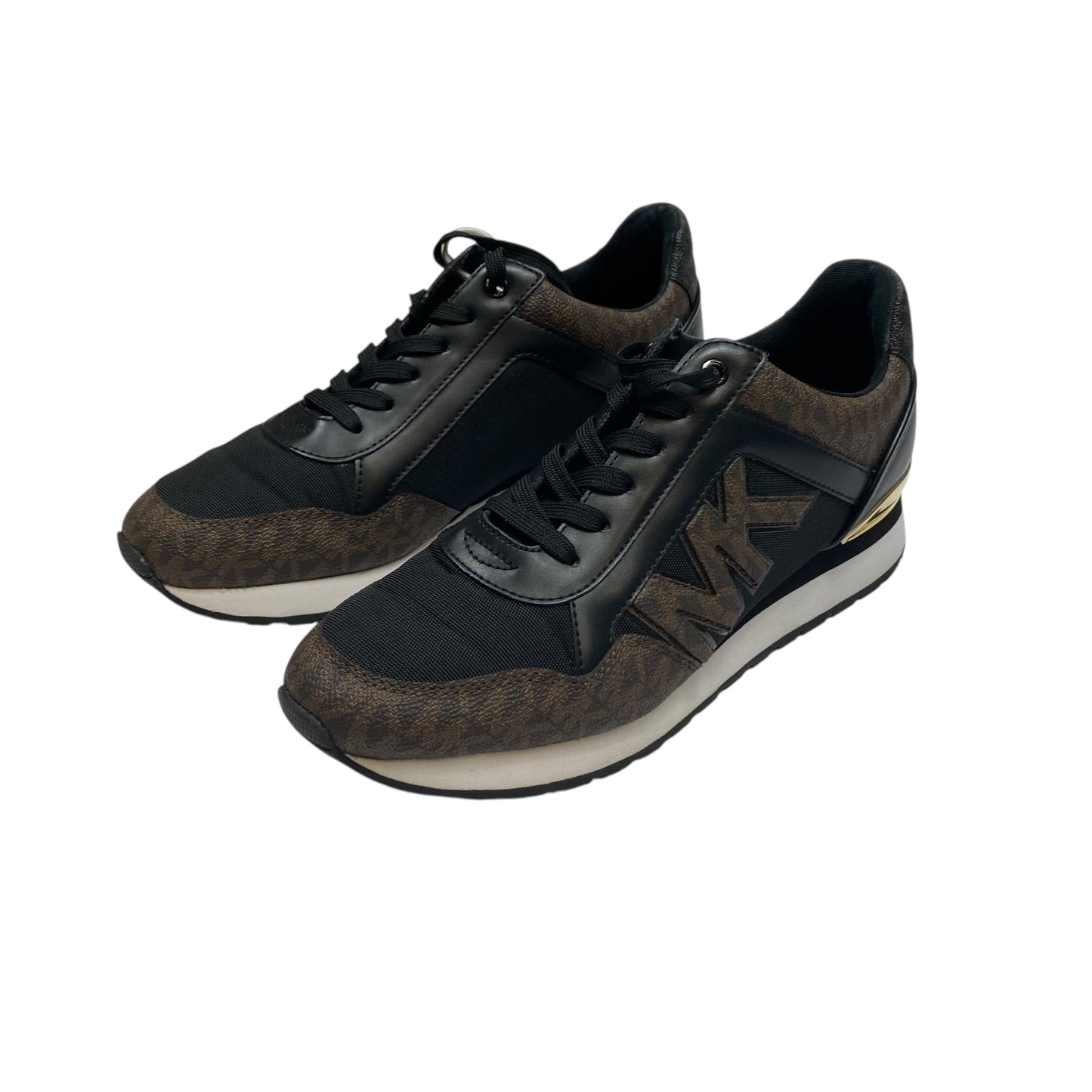 Shoes Sneakers By Michael By Michael Kors In Black & Brown, Size:8.5