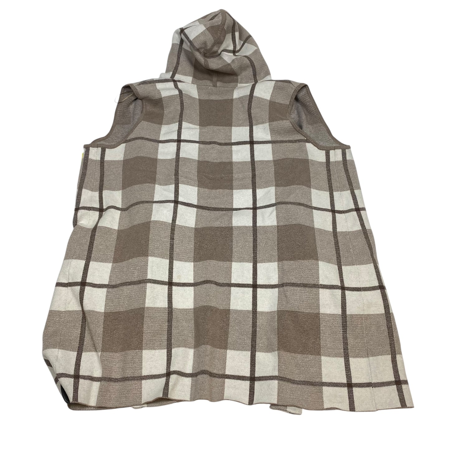 Vest Sweater By Joie In Brown & Cream, Size:2X
