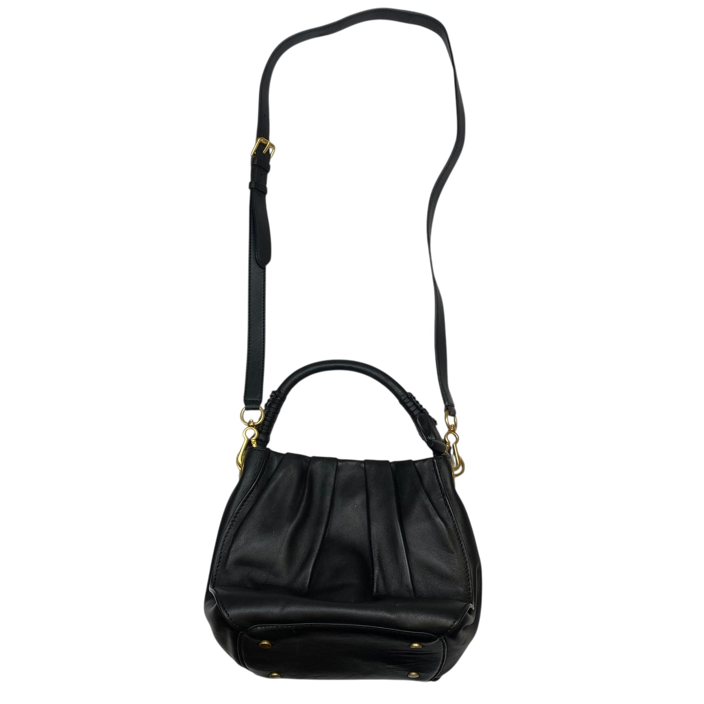 Crossbody Leather By Vince Camuto In Black, Size:Small