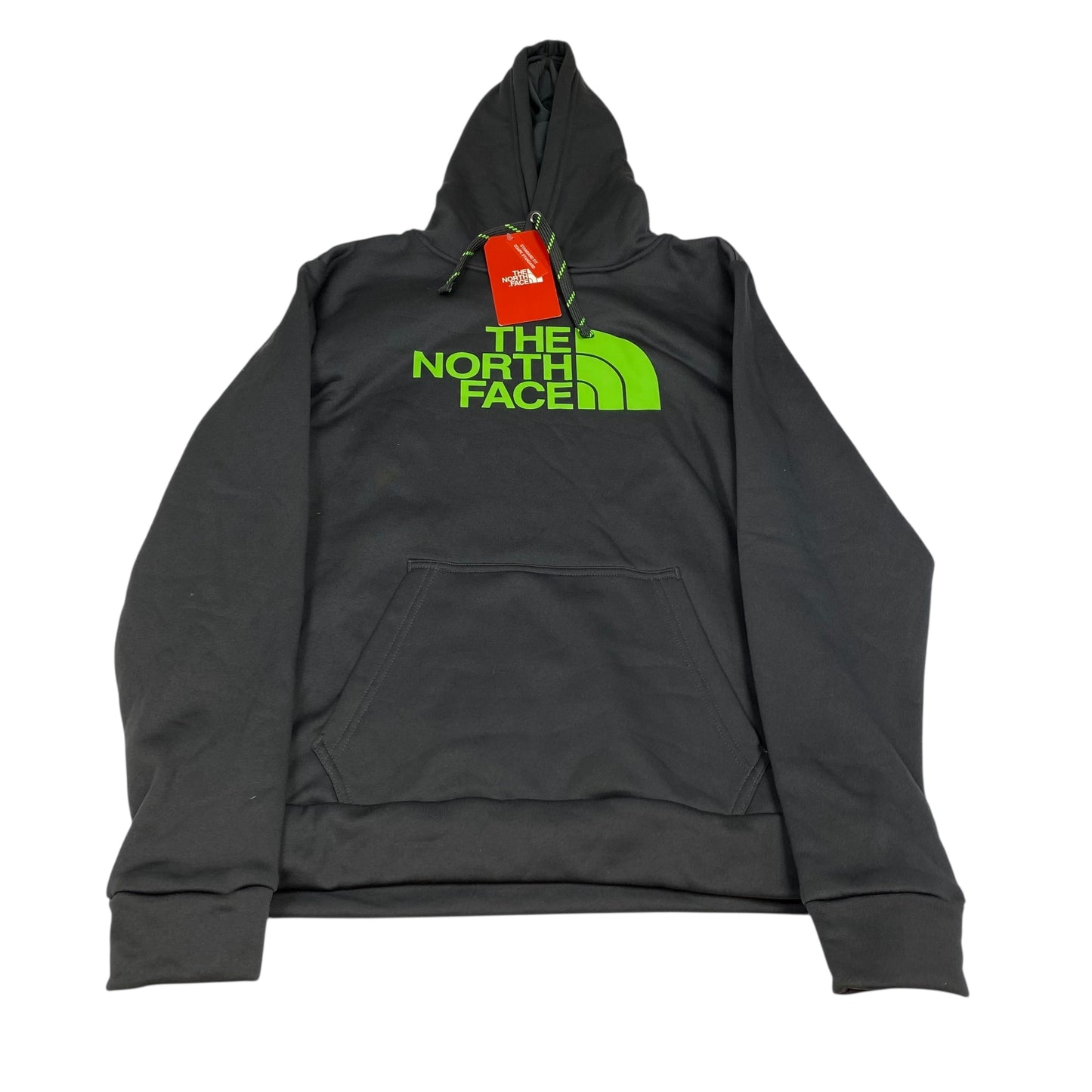 Athletic Sweatshirt Hoodie By The North Face In Green & Grey, Size:M