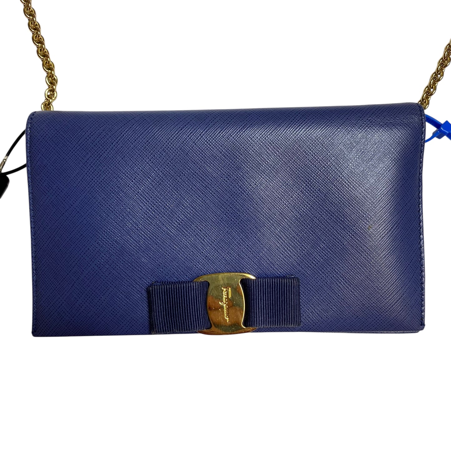 Crossbody Luxury Designer By Ferragamo In Blue, Size:Small