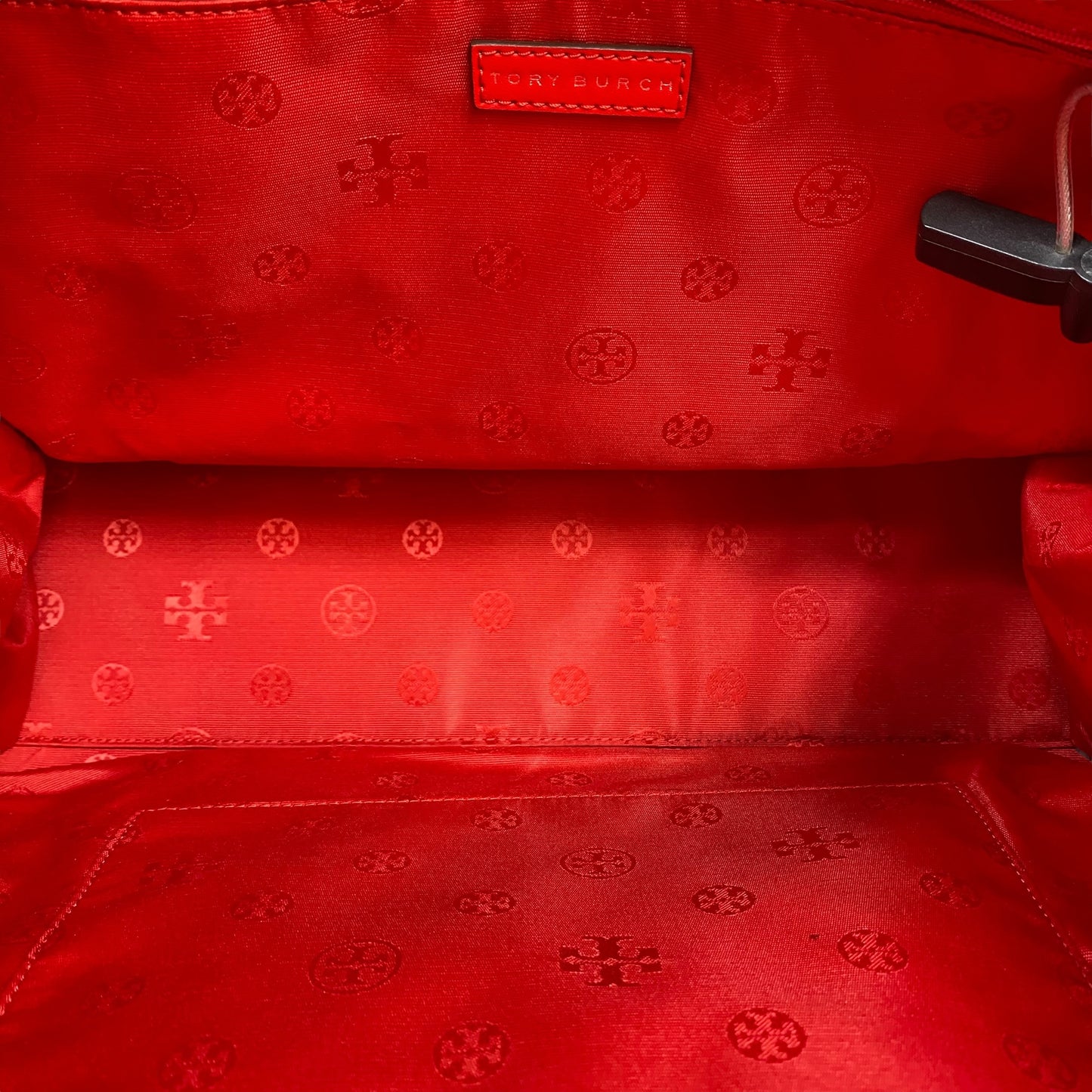 Tote Designer By Tory Burch In Red, Size:Large