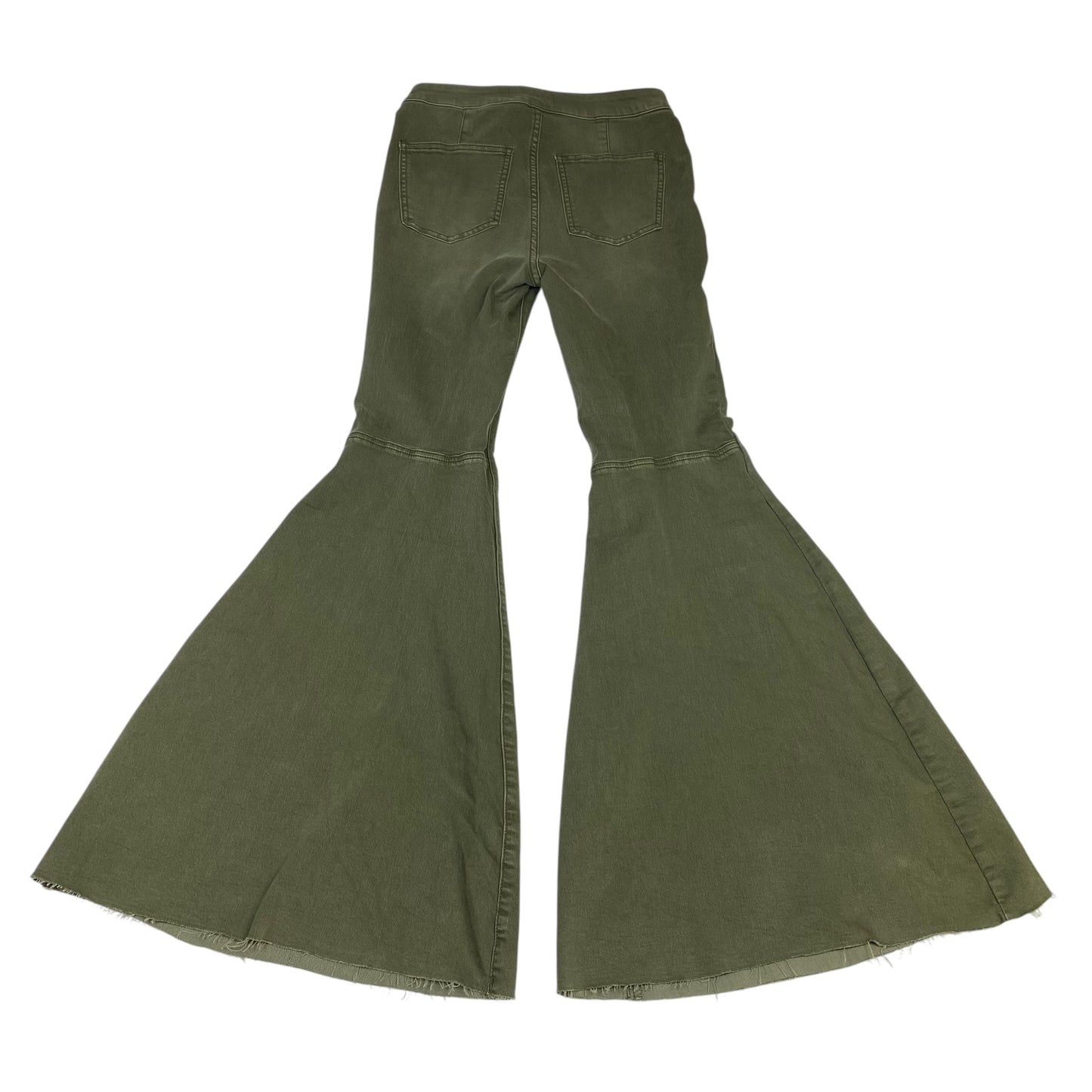 Jeans Flared By We The Free In Green Denim, Size:4
