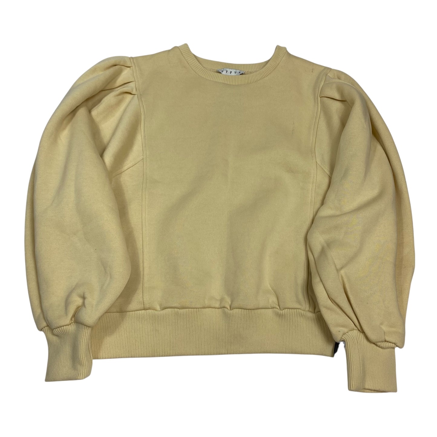 Sweatshirt Crewneck By Hyfve In Yellow, Size:S