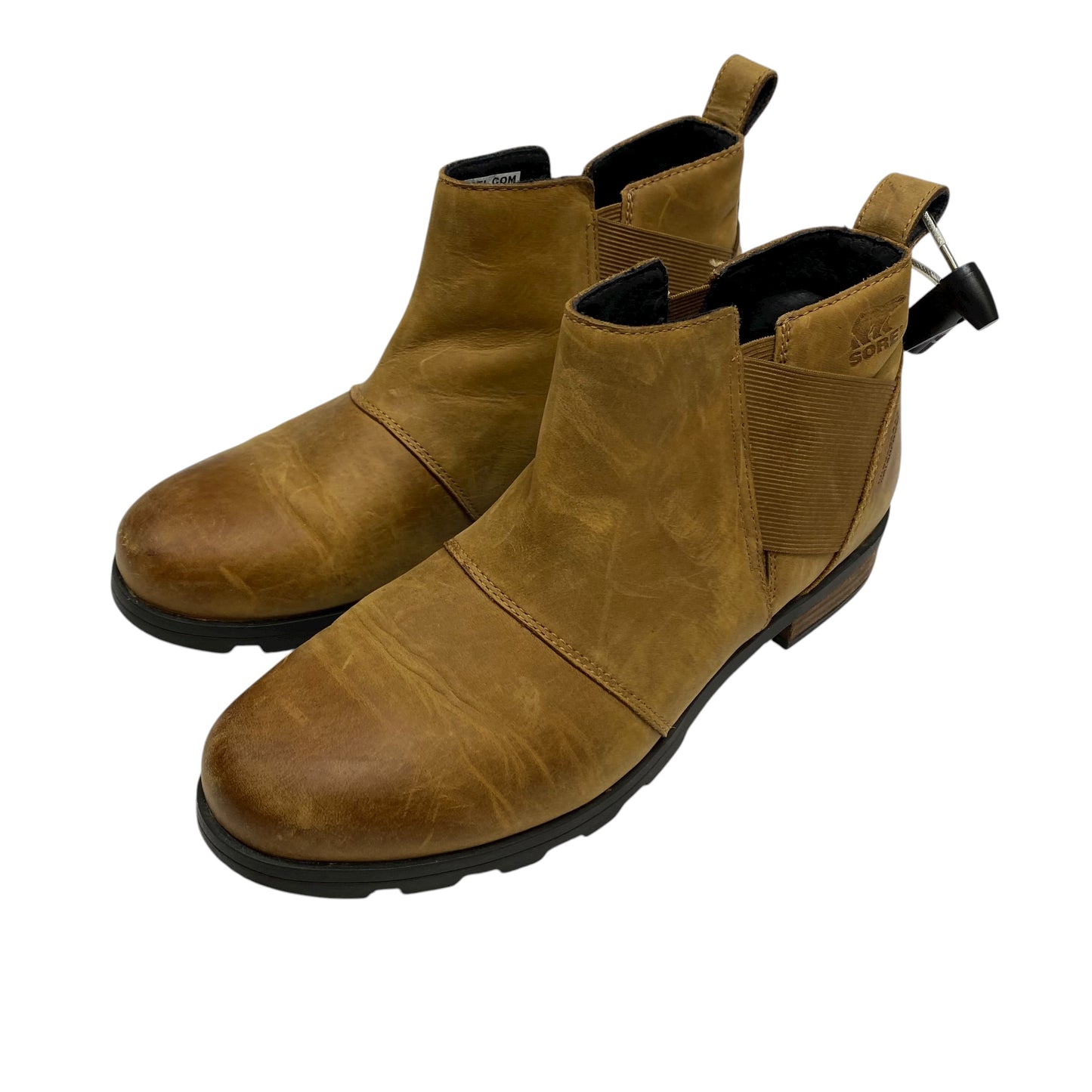 Boots Ankle Flats By Sorel In Brown, Size:9.5