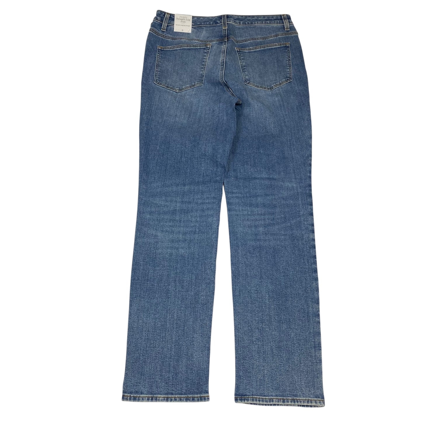 Jeans Straight By Talbots In Blue Denim, Size:8