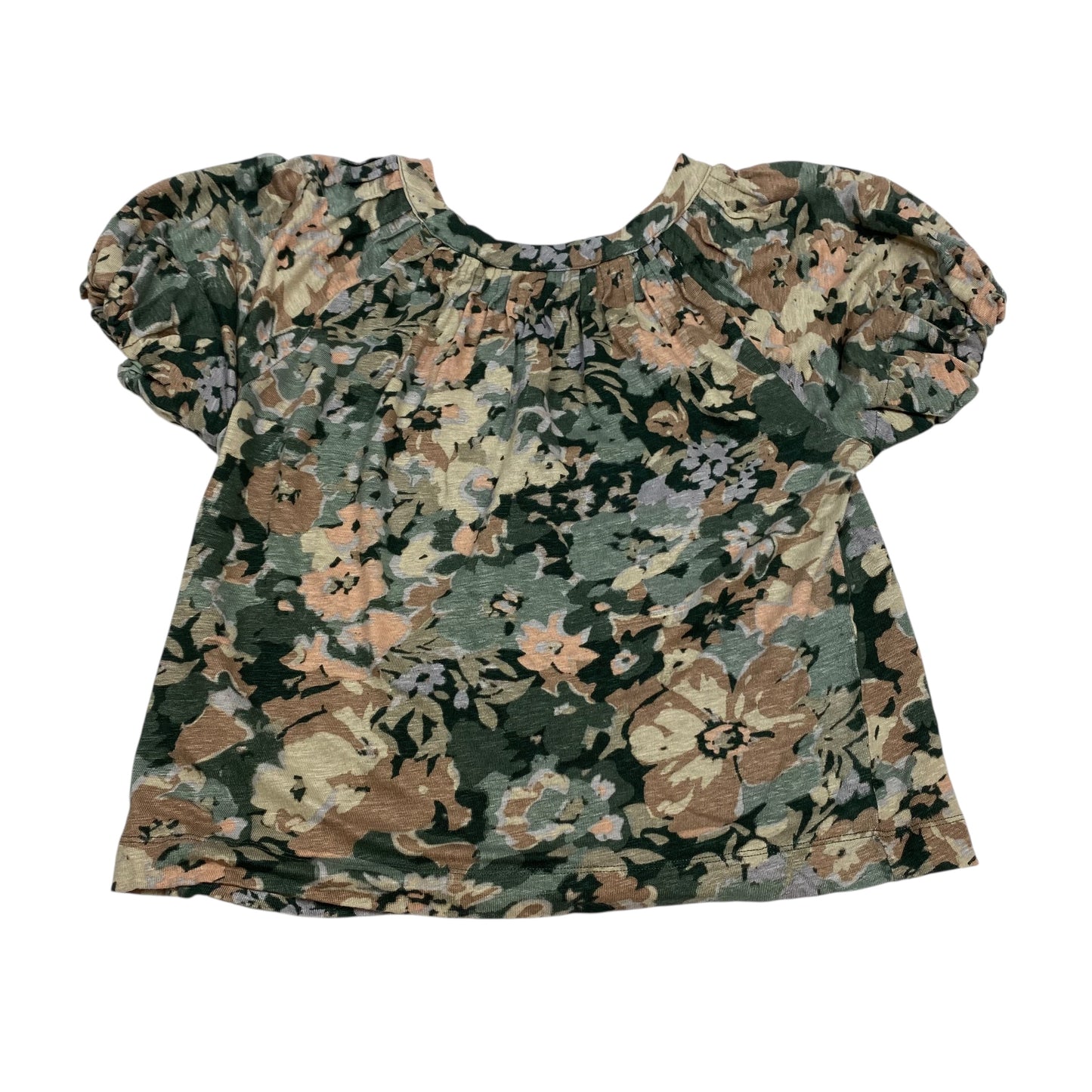 Top Ss By Maeve In Green & Pink, Size:Xsp