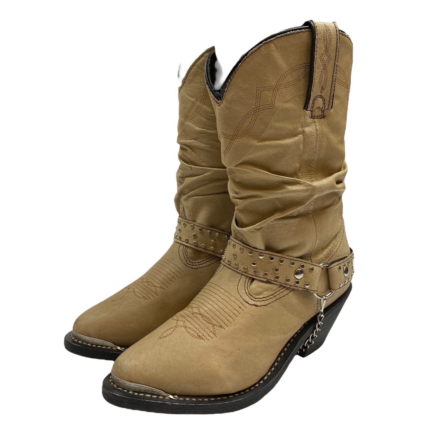Boots Western By Clothes Mentor In Tan, Size:6