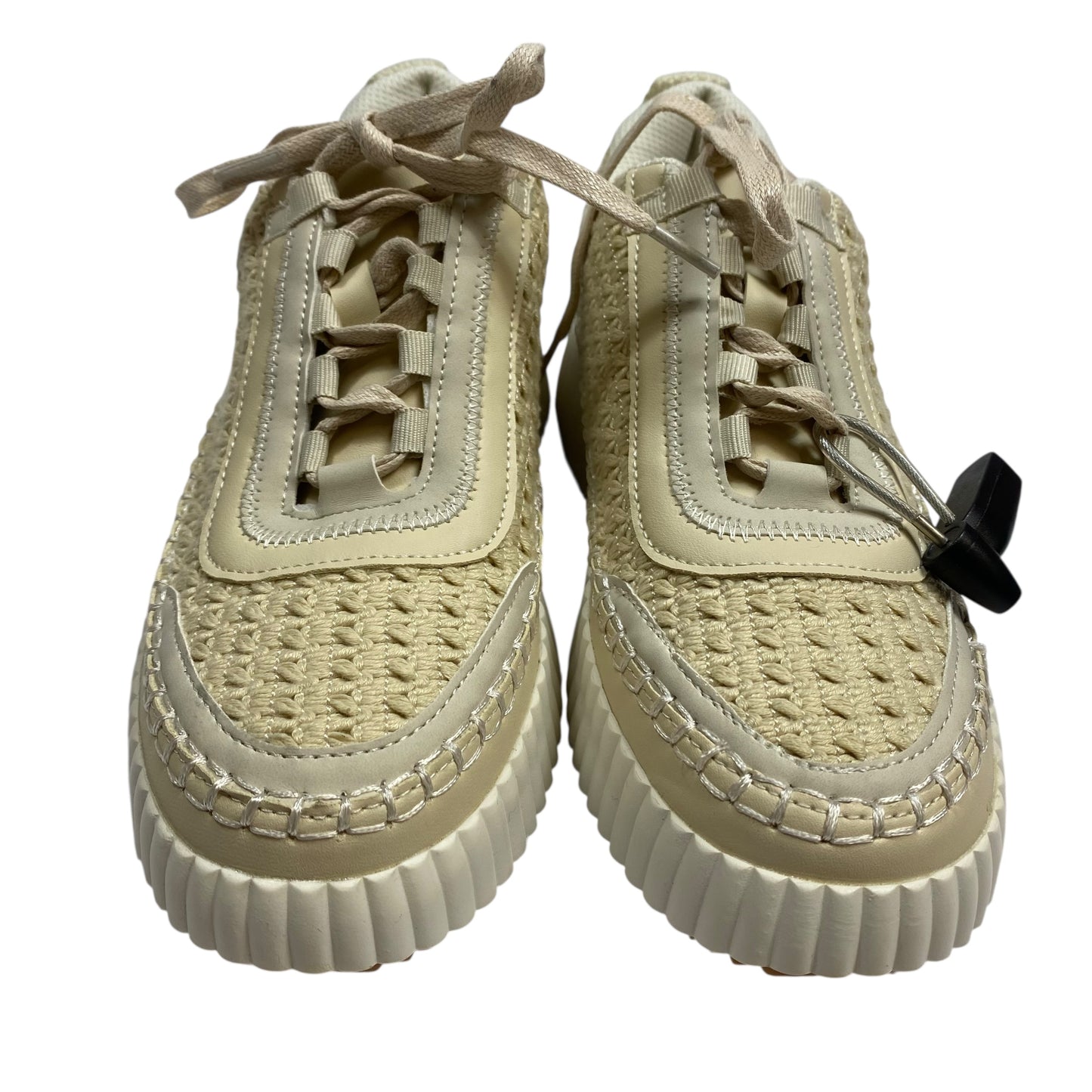 Shoes Sneakers Platform By Vodvob In Cream, Size:8