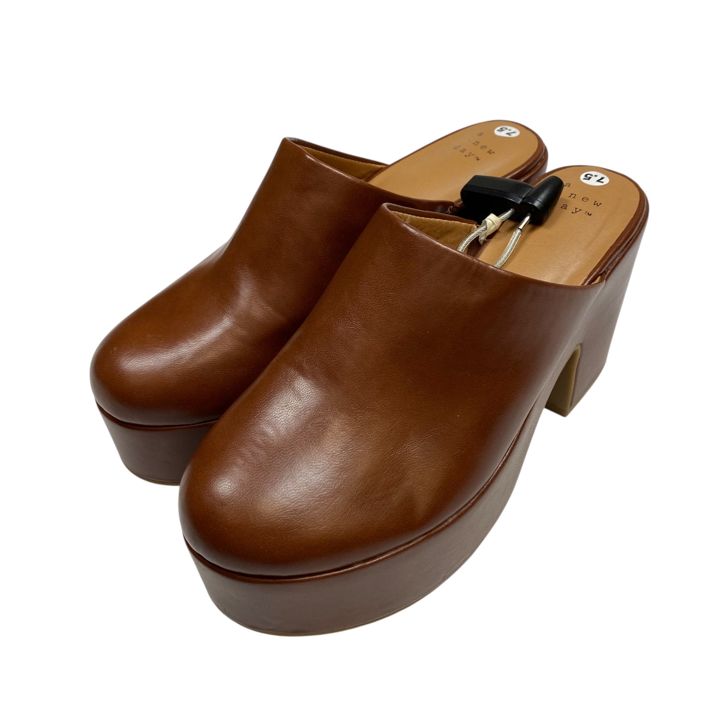 Shoes Heels Block By A New Day In Brown, Size:7.5