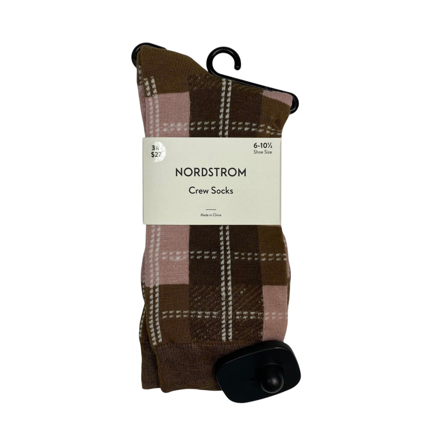 Socks By Nordstrom In Brown & Pink, Size:Osfm
