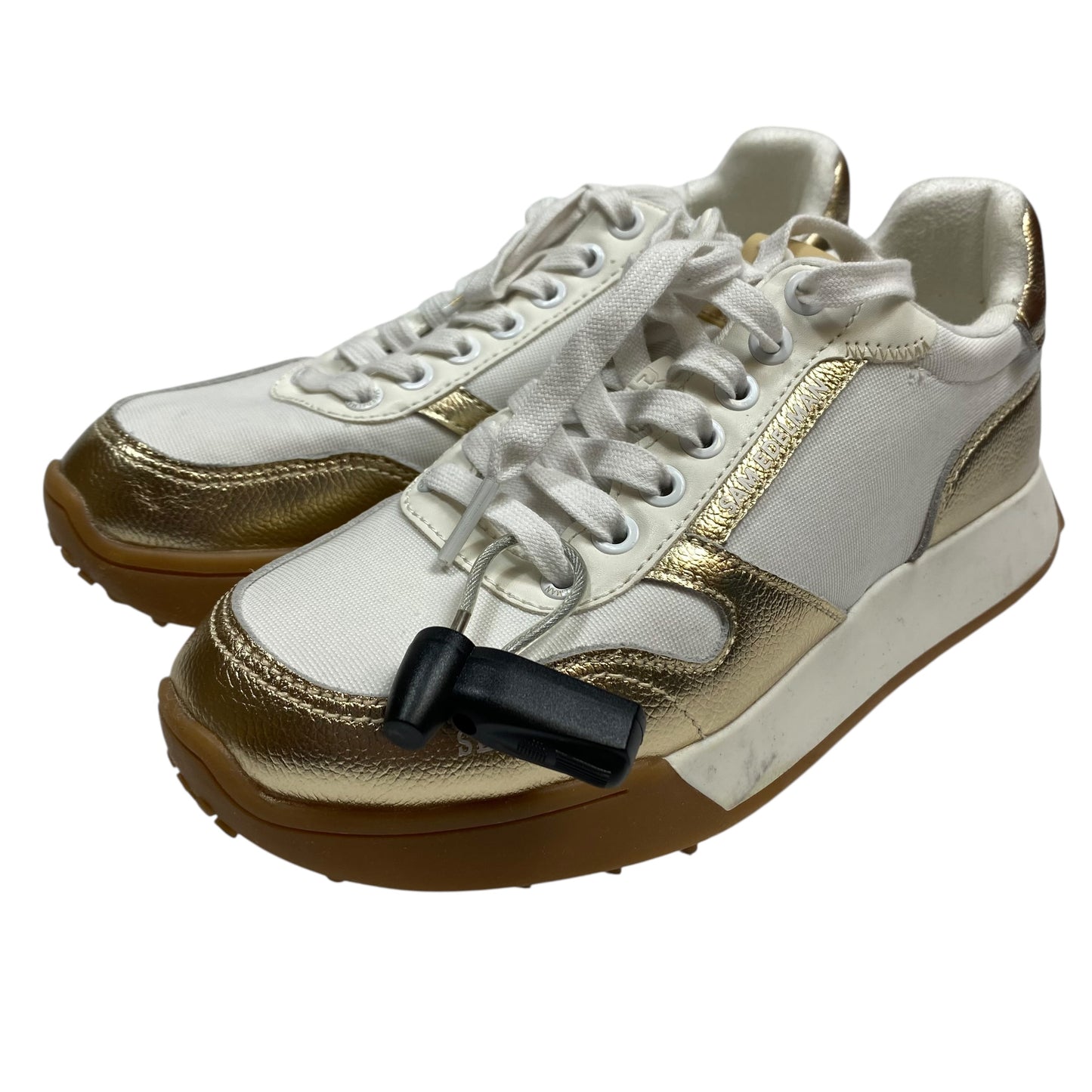 Shoes Sneakers By Sam Edelman In Gold & White, Size:8