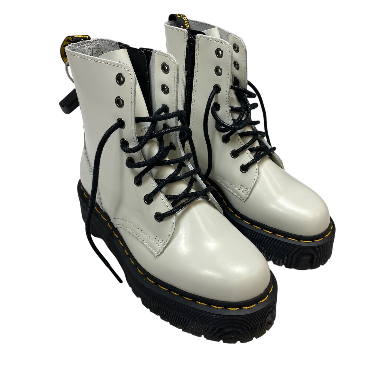 Boots Designer By Dr Martens In White, Size:7