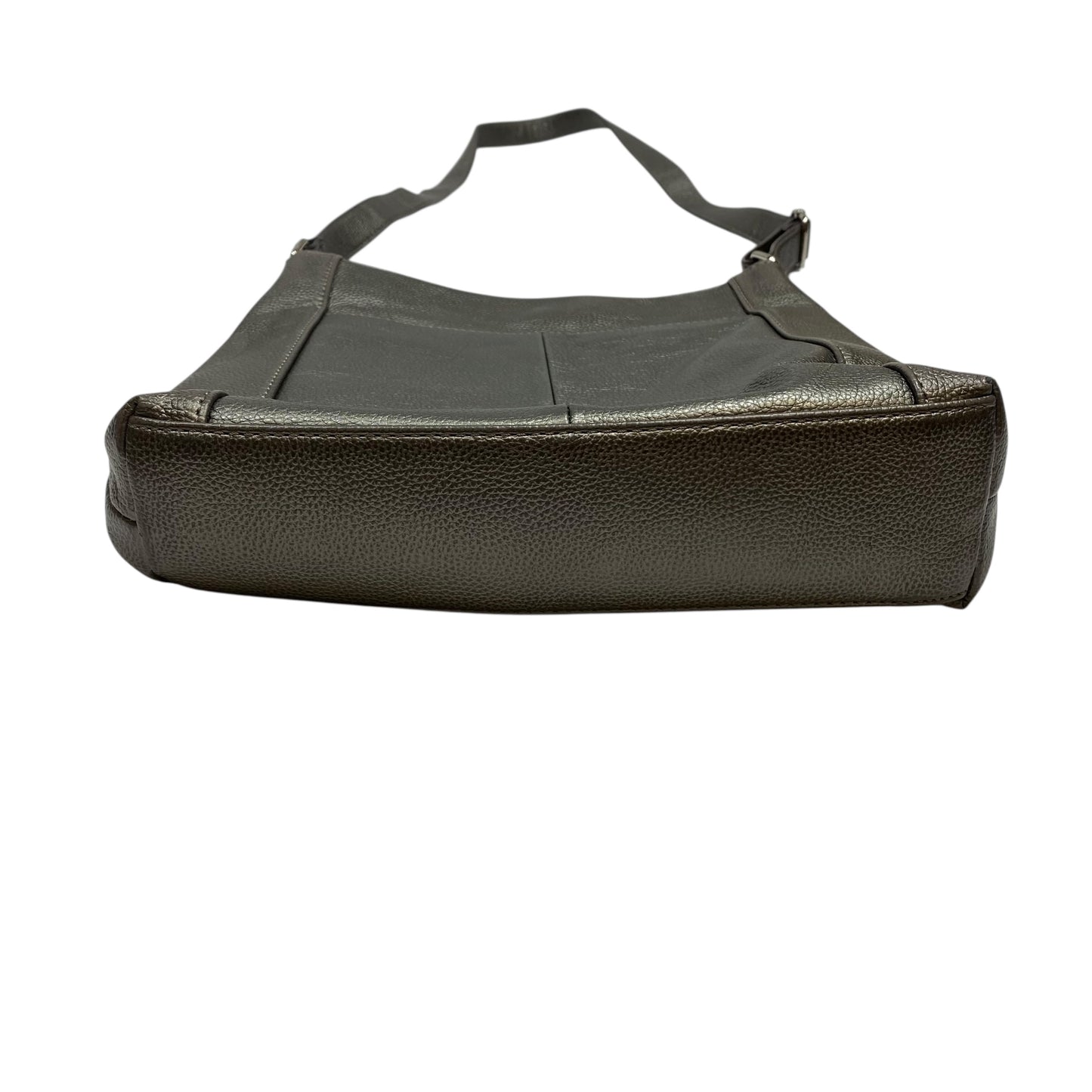 Crossbody Leather By Tignanello Purses In Silver, Size:Medium