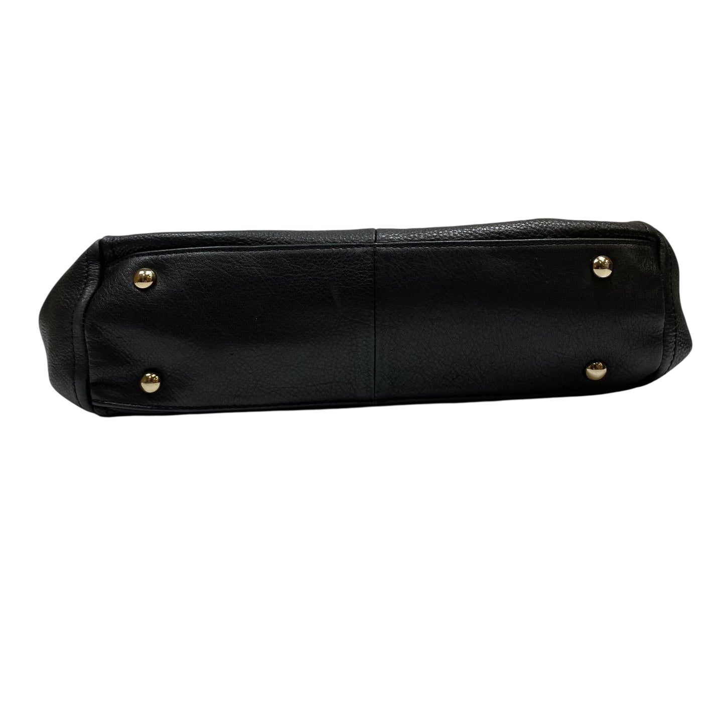 Handbag Leather By B. Makowsky In Black, Size:Medium