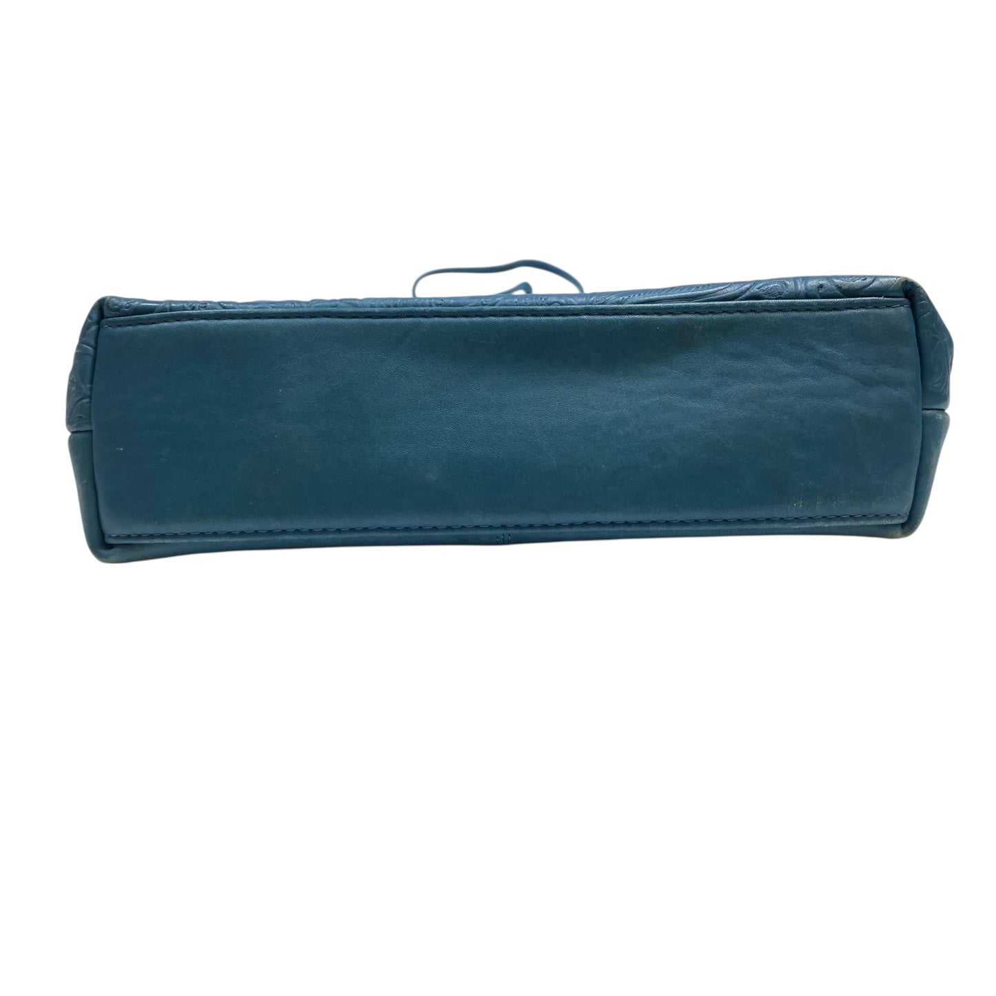 Crossbody Leather By Clothes Mentor In Blue, Size:Small