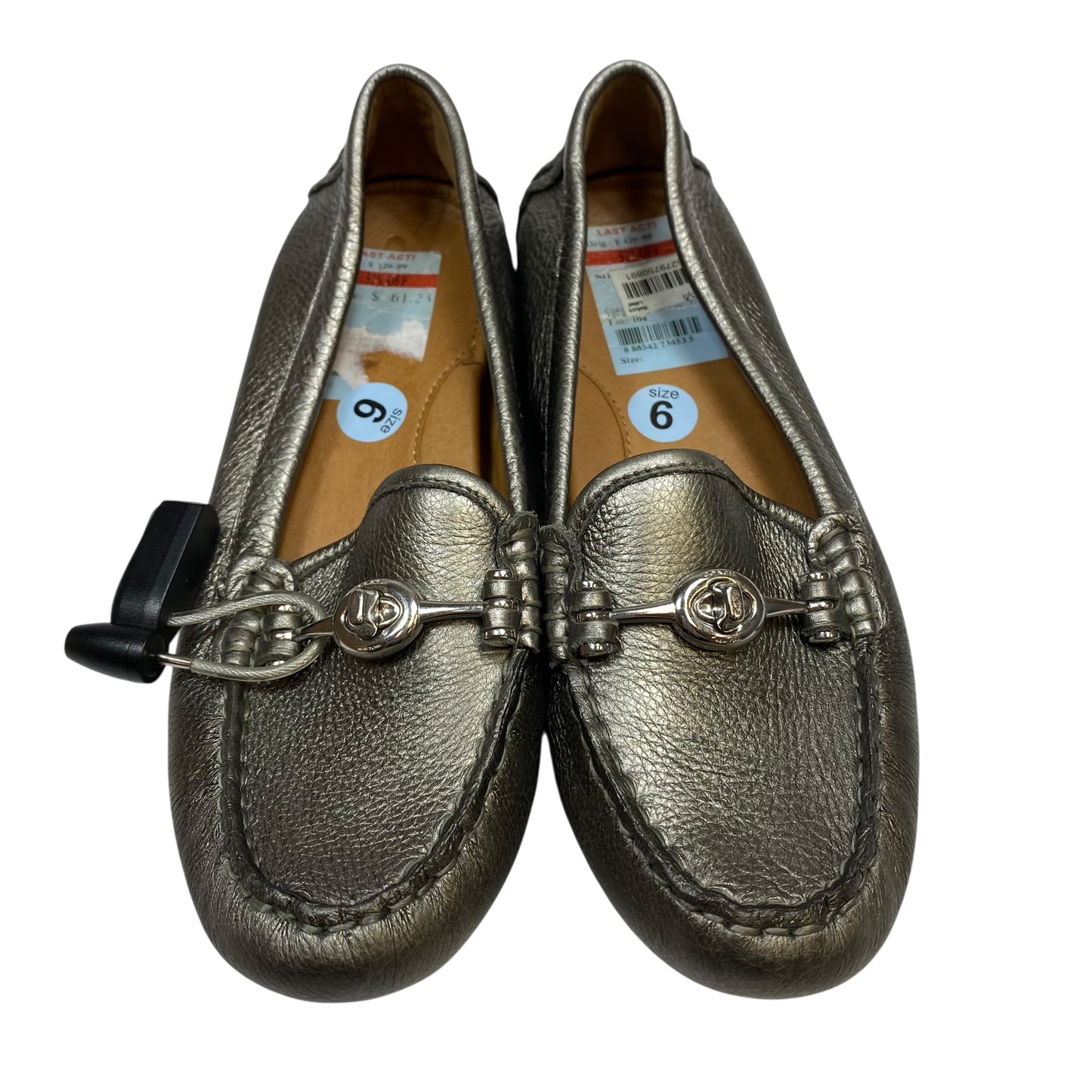 Shoes Designer By Coach In Silver, Size:6