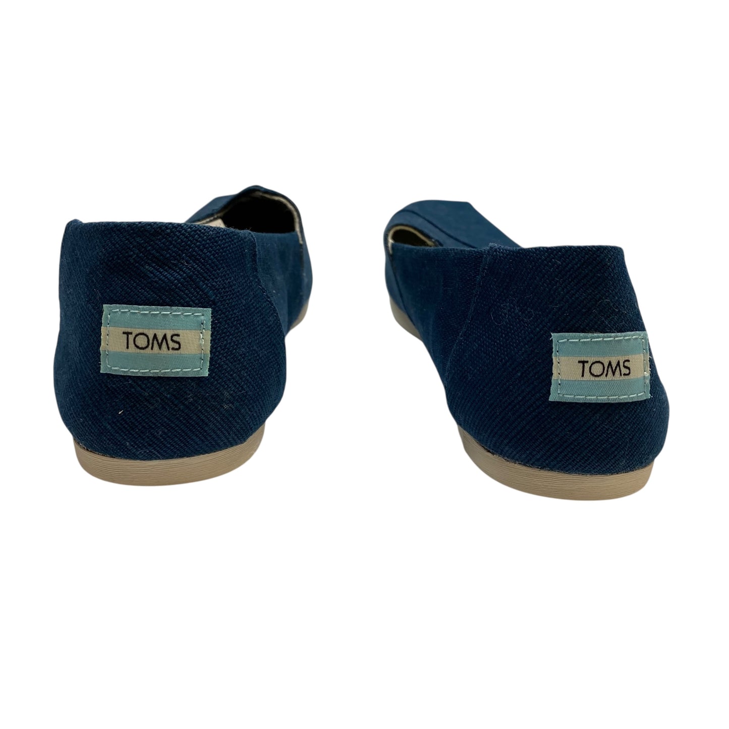 Shoes Flats By Toms In Navy, Size:12
