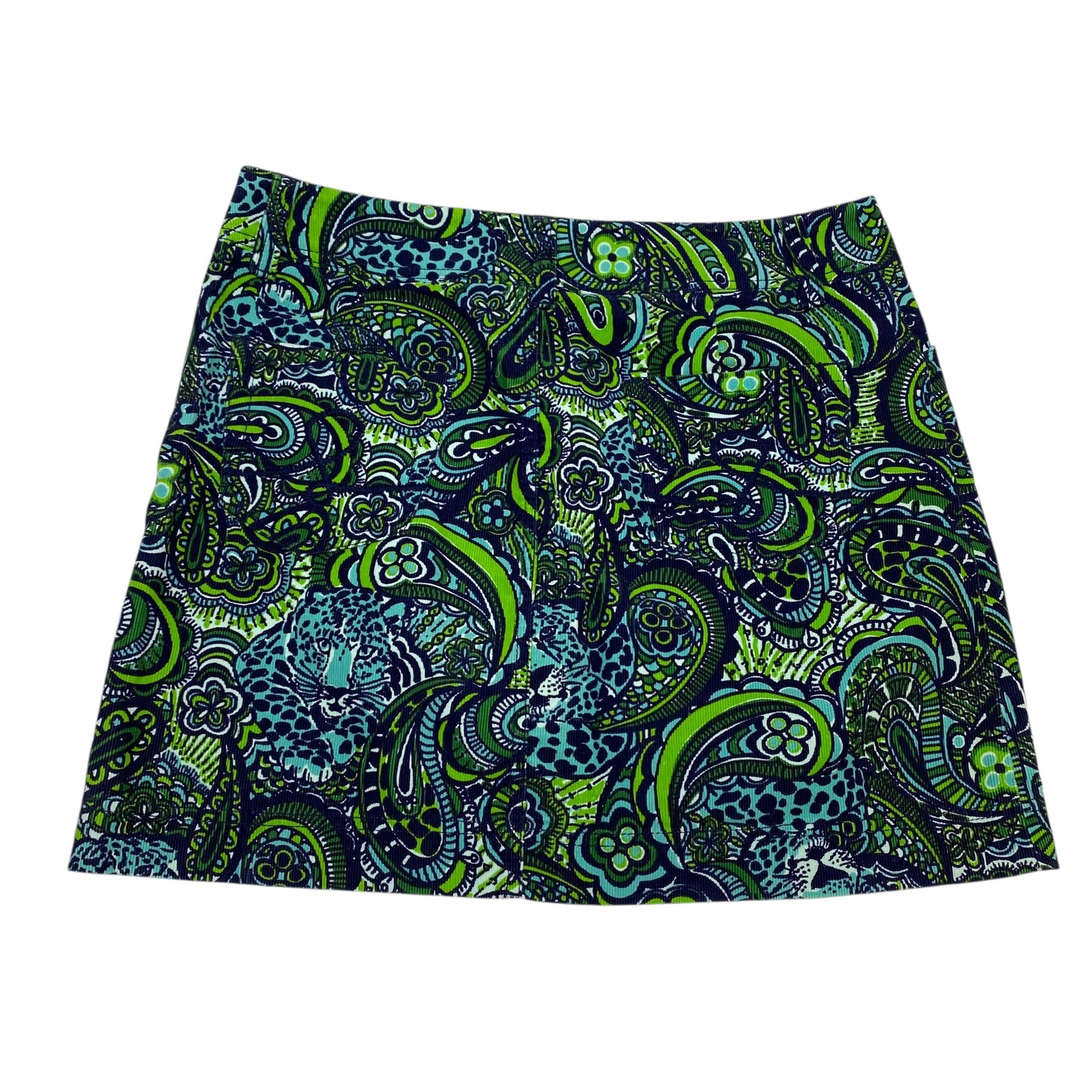 Skirt Designer By Lilly Pulitzer In Blue & Green, Size:M