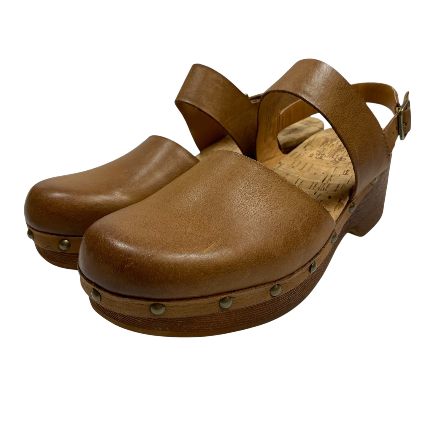 Shoes Heels Block By Kork Ease In Brown, Size:8