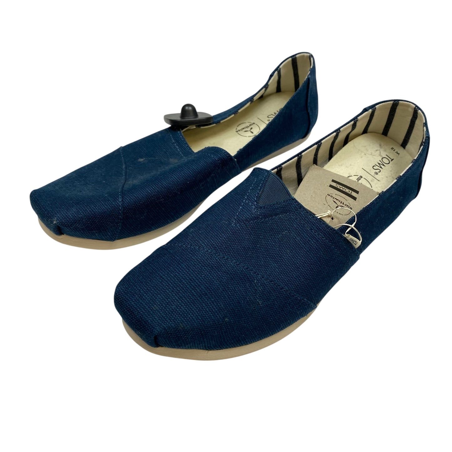 Shoes Flats By Toms In Navy, Size:12