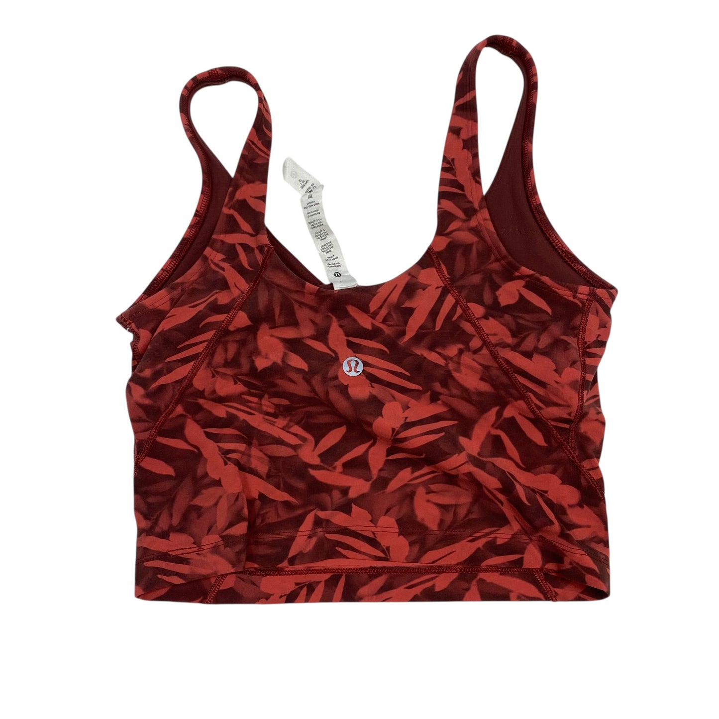 Athletic Tank Top By Lululemon In Red, Size:S