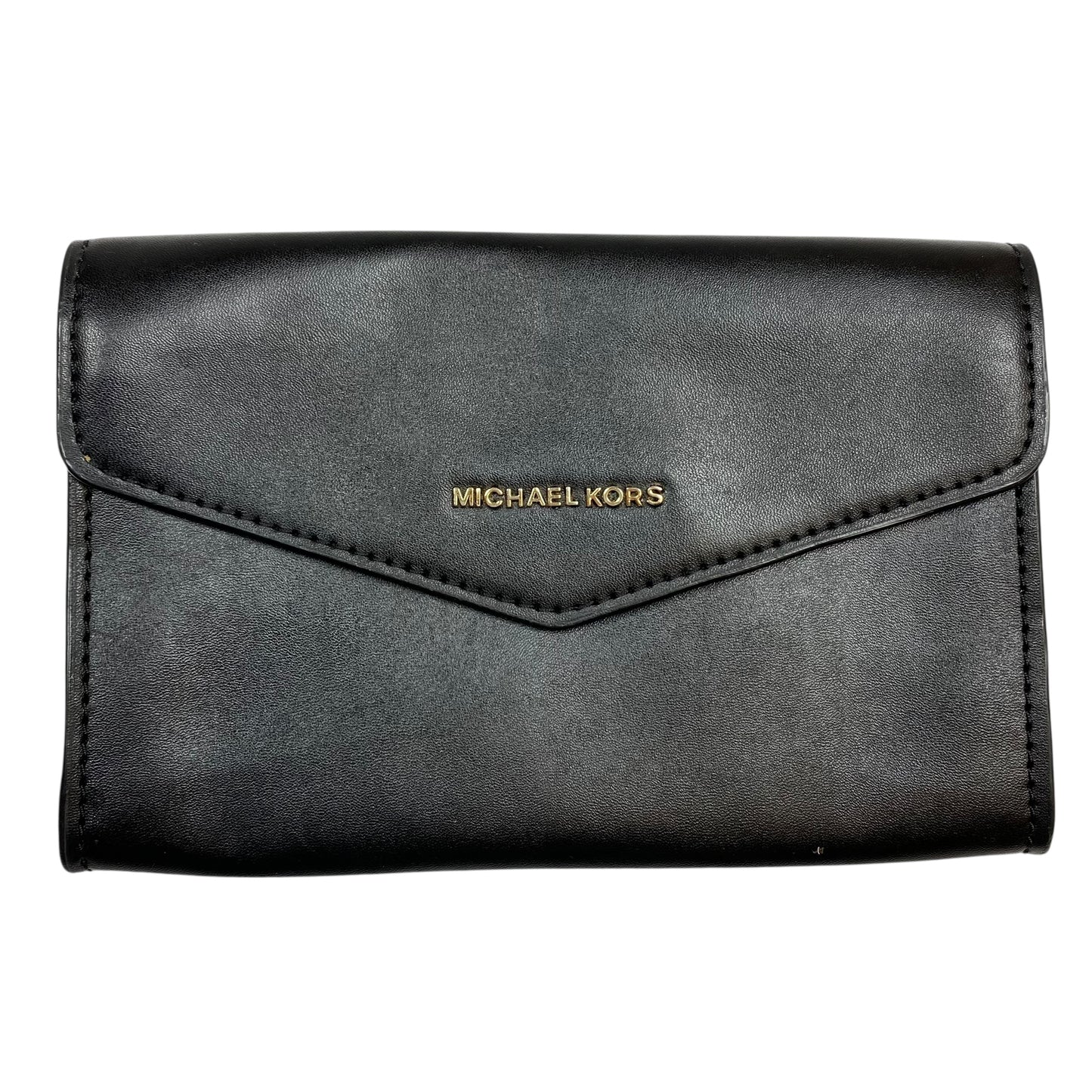 Clutch Designer By Michael Kors In Black, Size:Medium