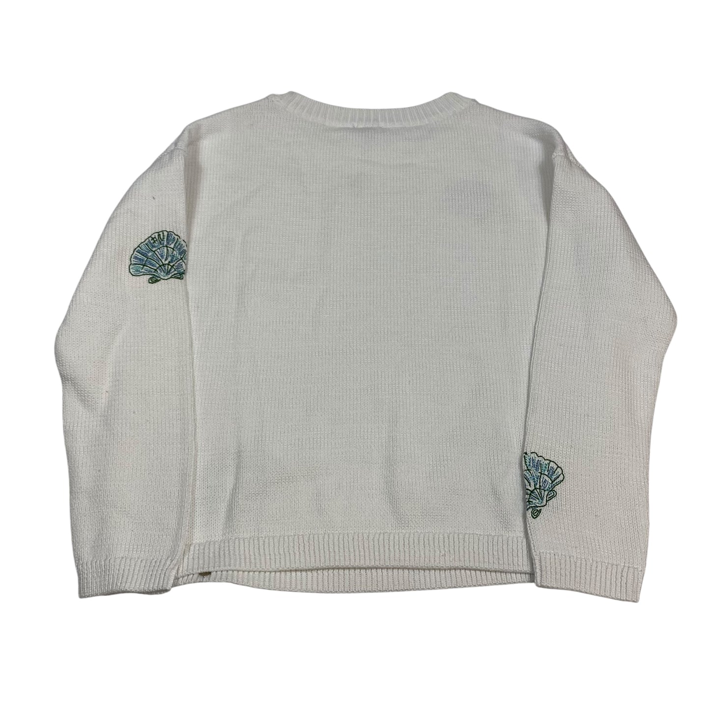 Sweater By Talbots In White, Size:S
