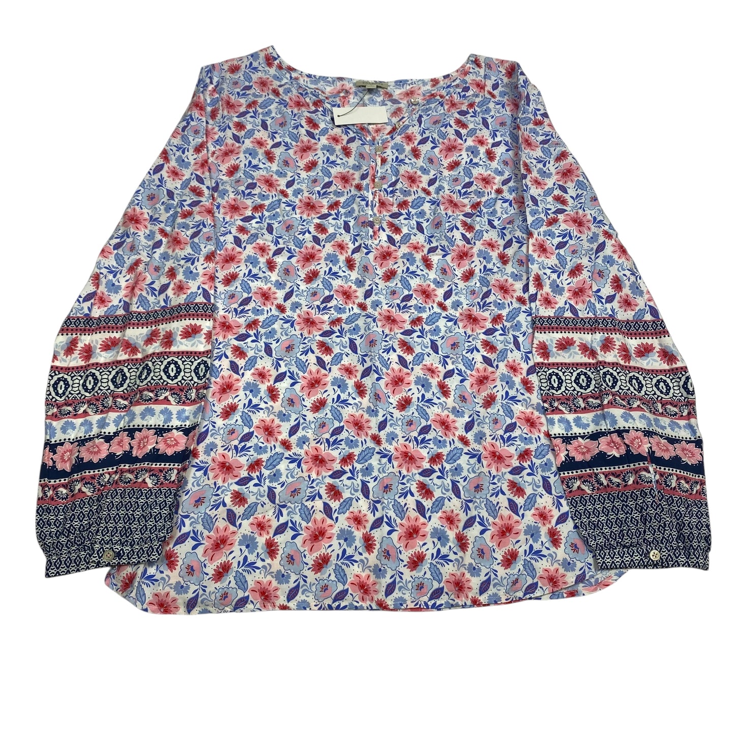 Top Ls By Talbots In Blue & Pink, Size:S