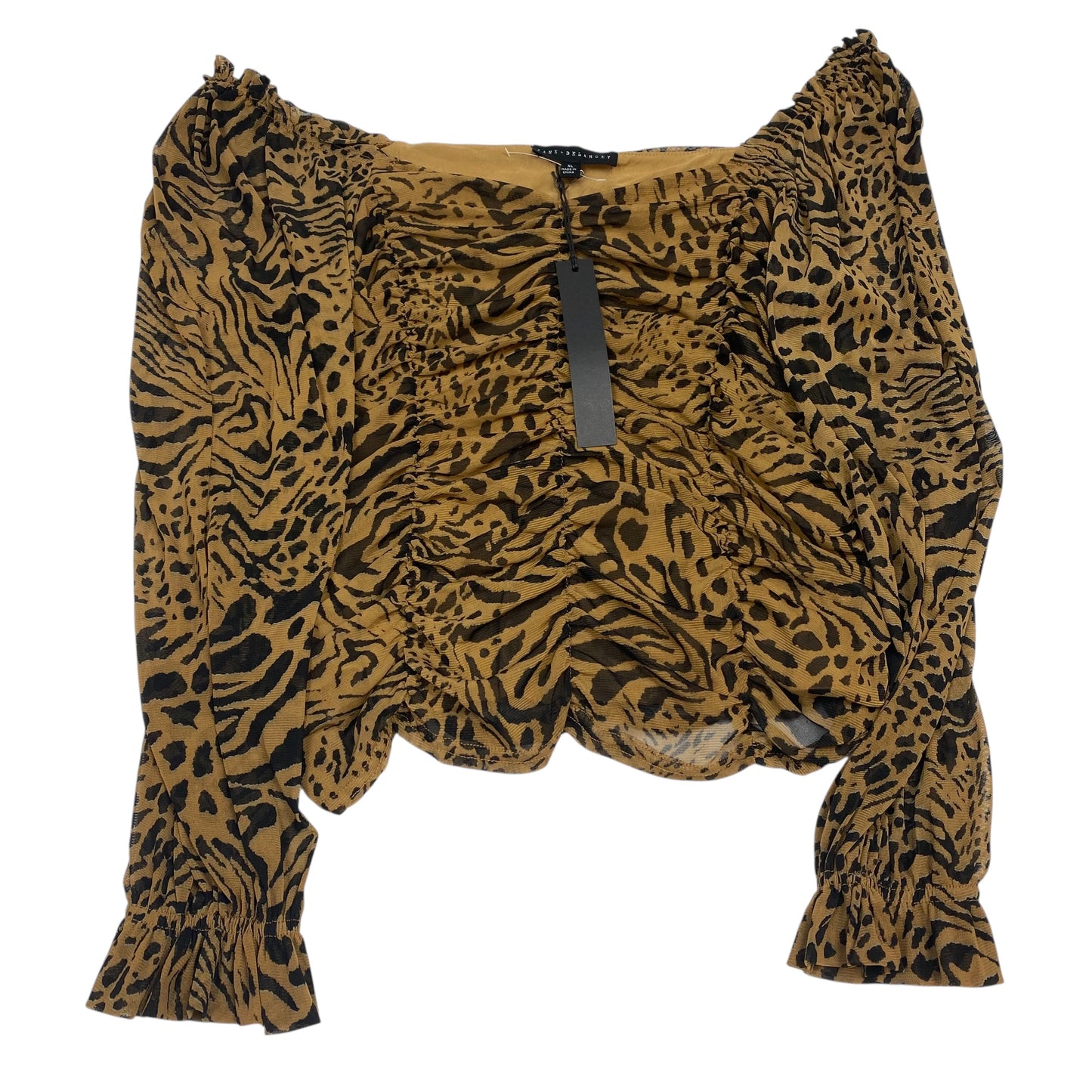 Top Ls By Jane And Delancey In Animal Print, Size:Xl