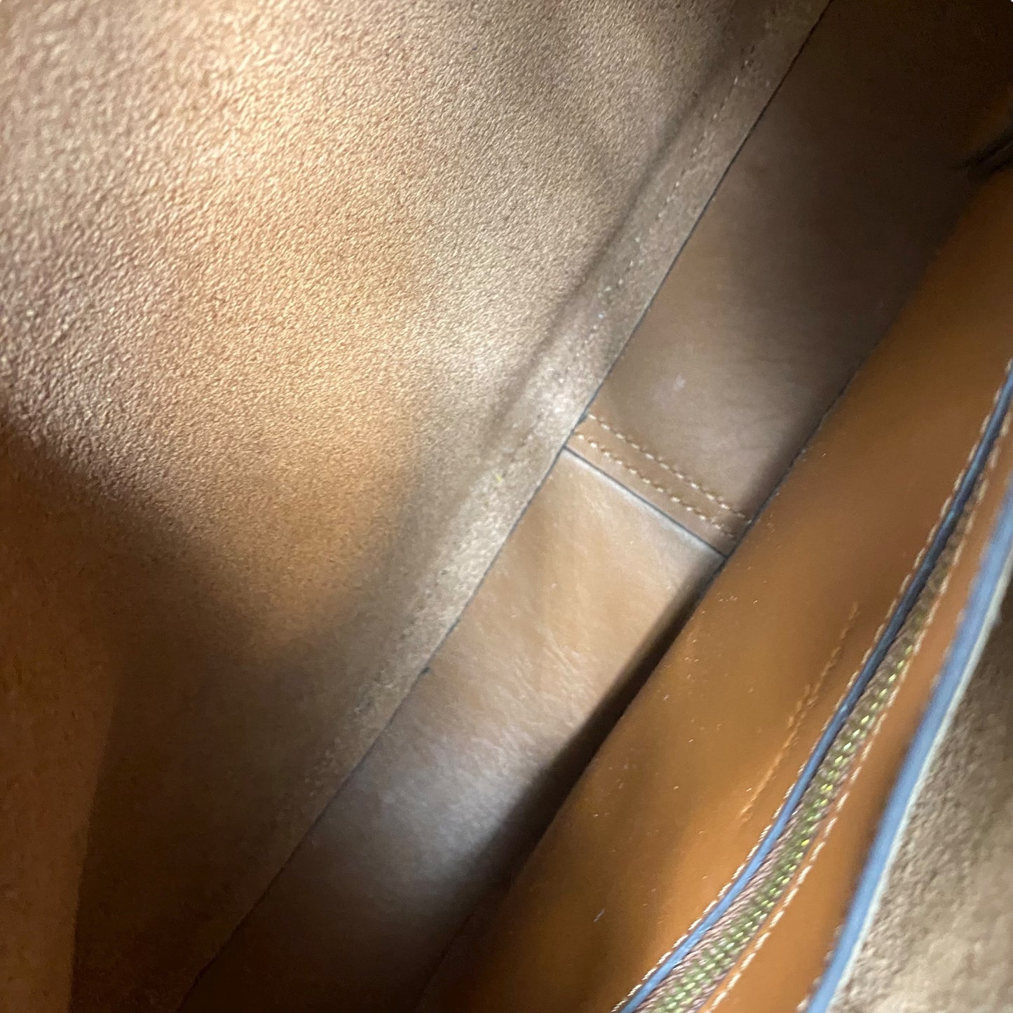 Handbag Leather By Banana Republic In Brown, Size:Medium