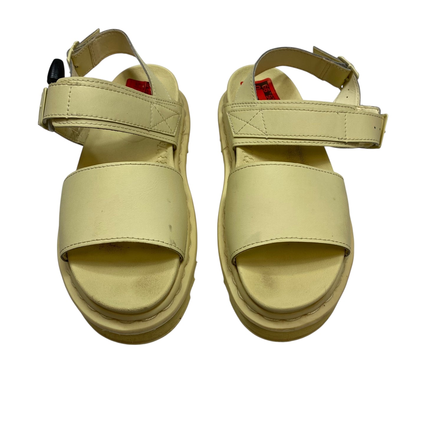 Sandals Designer By Dr Martens In Yellow, Size:7