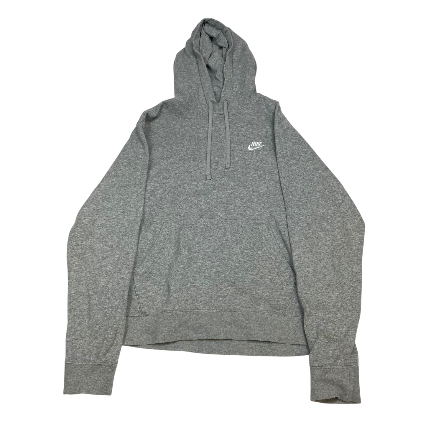 Athletic Sweatshirt Hoodie By Nike Apparel In Grey, Size:M