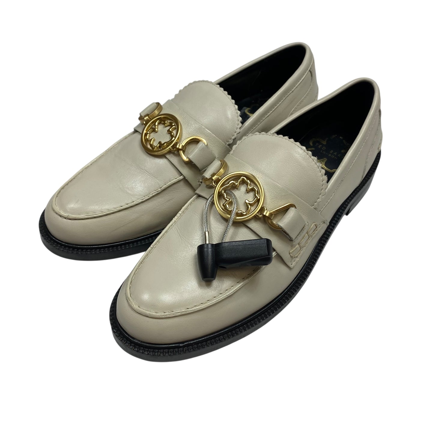Shoes Designer By Ted Baker In Cream, Size:7