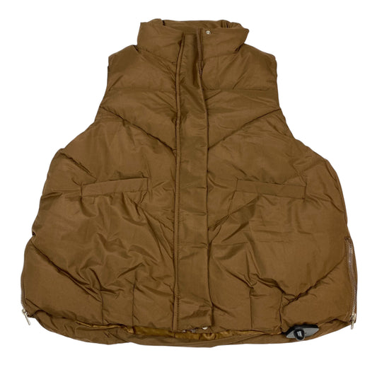 Vest Puffer & Quilted By Love & Other Things In Brown, Size:S